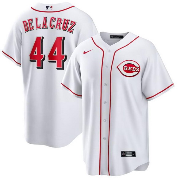 Personalized Men’s Elly De La Cruz #44 Cincinnati Reds White Jersey