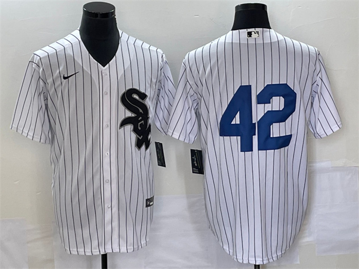 Personalized Men’s Chicago White Sox #42 Jackie Robinson White Cool Base Stitched Jersey