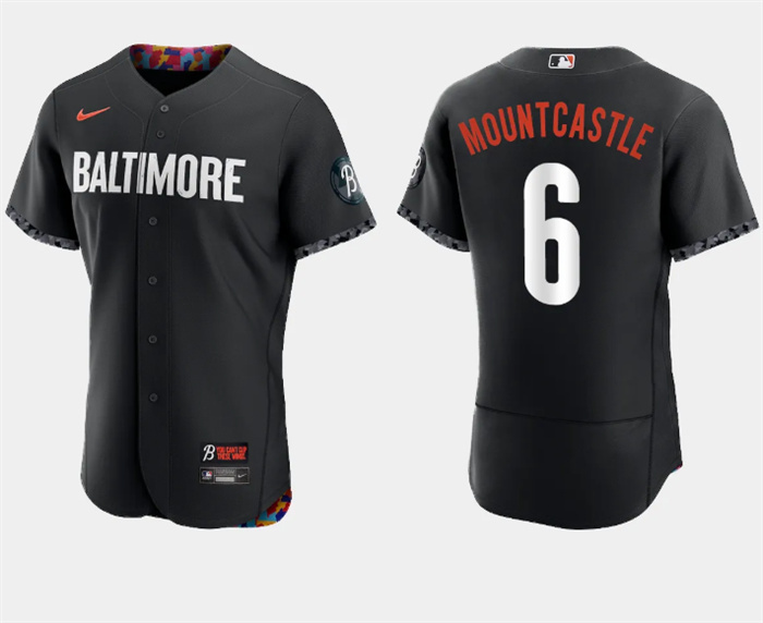 Personalized Men’s Baltimore Orioles #6 Ryan Mountcastle Black 2023 City Connect Flex Base Stitched Baseball Jersey