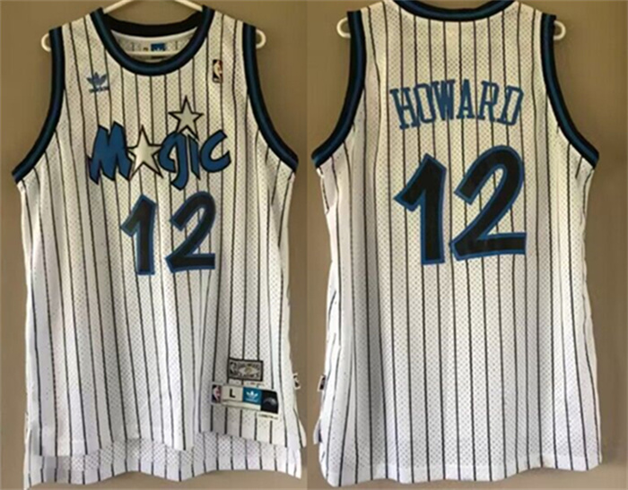 Personalized Men’s Orlando Magic Men’s Orlando Magic #12 Dwight Howard White Stitched JerseyWhite Stitched Jersey