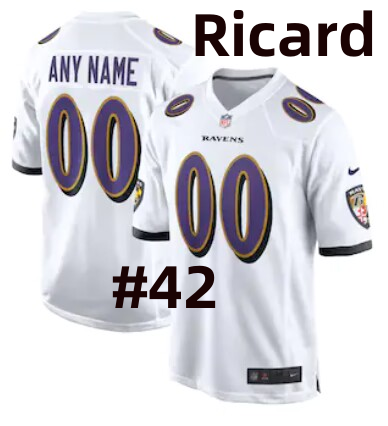 Personalized Men’s Baltimore Ravens #42 Patrick Ricard White Untouchable Football Jersey