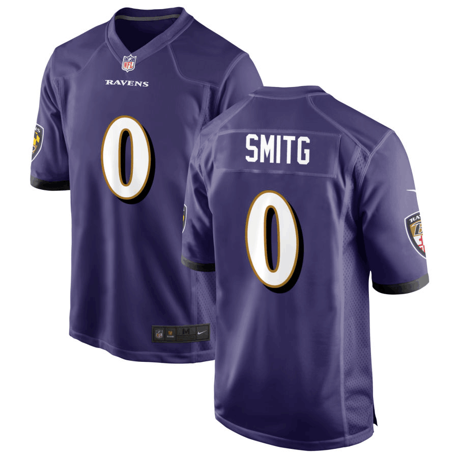 Personalized Men’s Baltimore Ravens #0 Roquan Smith Black Untouchable Limited Stitched Jersey