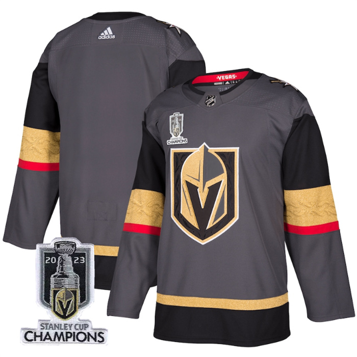 Personalized Men’s Vegas Golden Knights Blank Gray 2023 Stanley Cup Champions Stitched Jersey