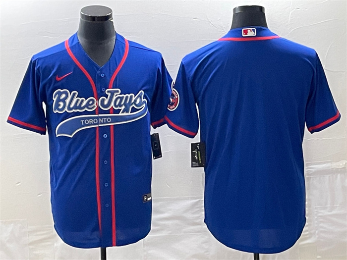 Personalized Men’s Toronto Blue Jays Blank Royal Cool Base Stitched Baseball Jersey