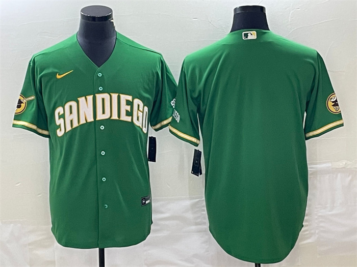 Personalized Men’s San Diego Padres Blank Green Cool Base Stitched Baseball Jersey