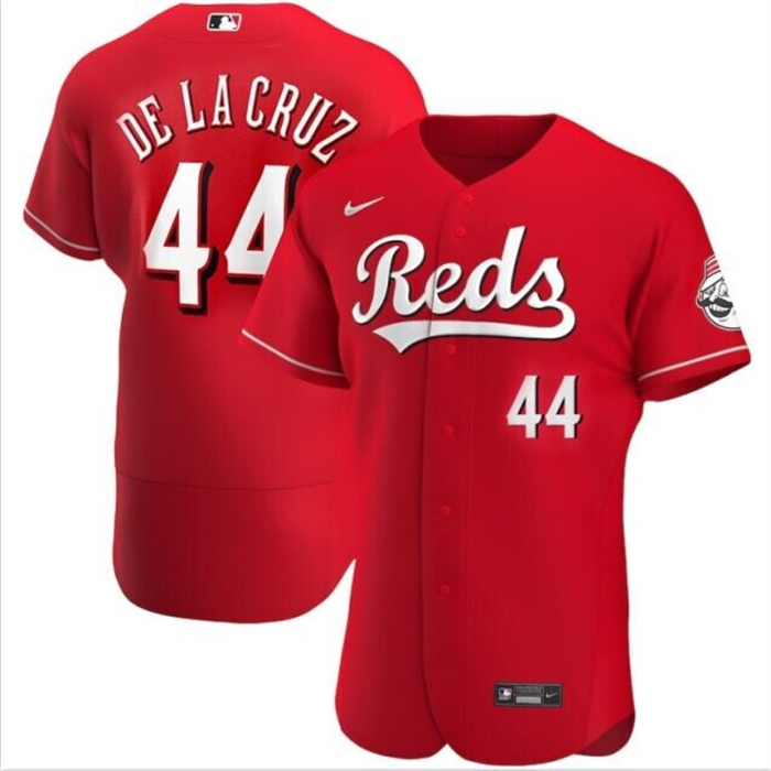 Personalized Men’s Cincinnati Reds #44 Elly De La Cruz Red Flex Base Stitched Baseball Jersey