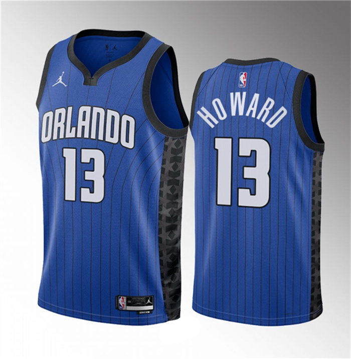 Personalized Men’s Orlando Magic #13 Jett Howard Blue 2023 Draft Statement Edition Stitched Basketball Jersey