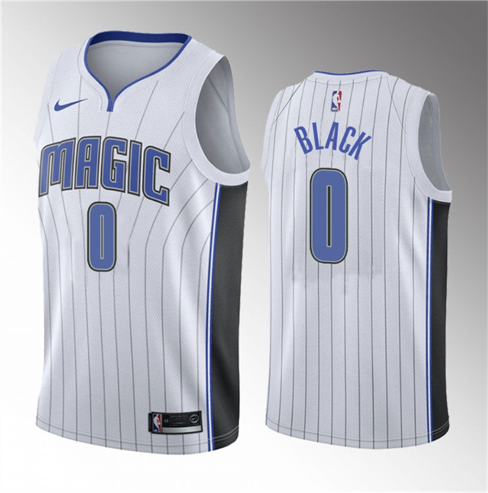 Personalized Men’s Orlando Magic #0 Anthony Black White 2023 Draft Association Edition Stitched Basketball Jersey