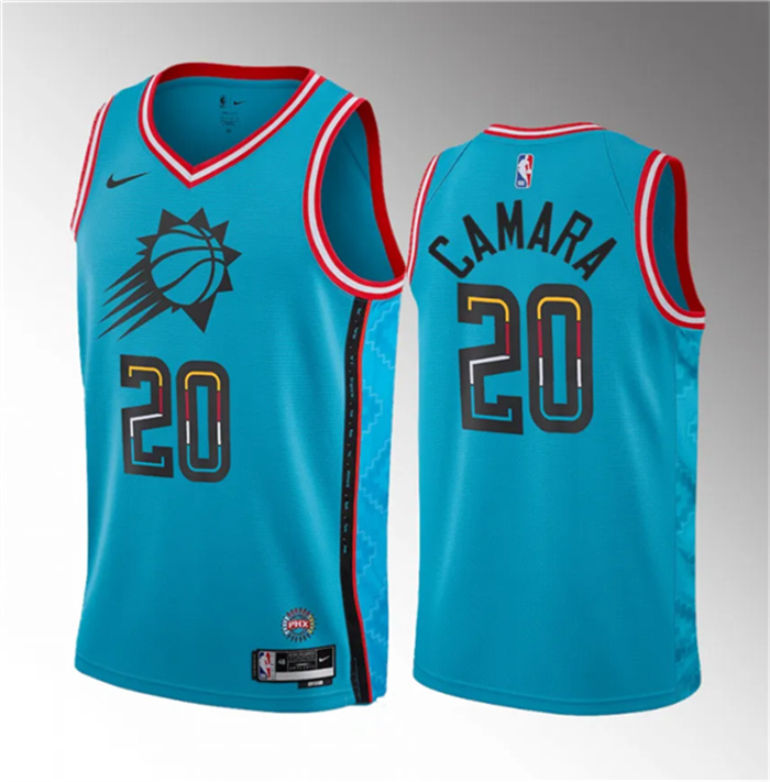 Personalized Men’s Phoenix Suns #20 Toumani Camara Blue 2023 Draft City Edition Stitched Basketball Jersey