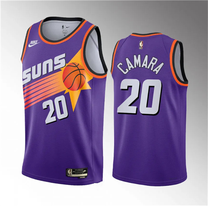 Personalized Men’s Phoenix Suns #20 Toumani Camara Purple 2023 Draft Classic Edition Stitched Basketball Jersey