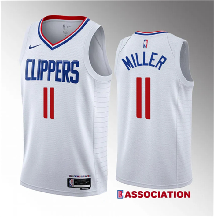 Personalized Men’s Los Angeles Clippers #11 Jordan Miller White 2023 Draft Association Edition Stitched Jersey
