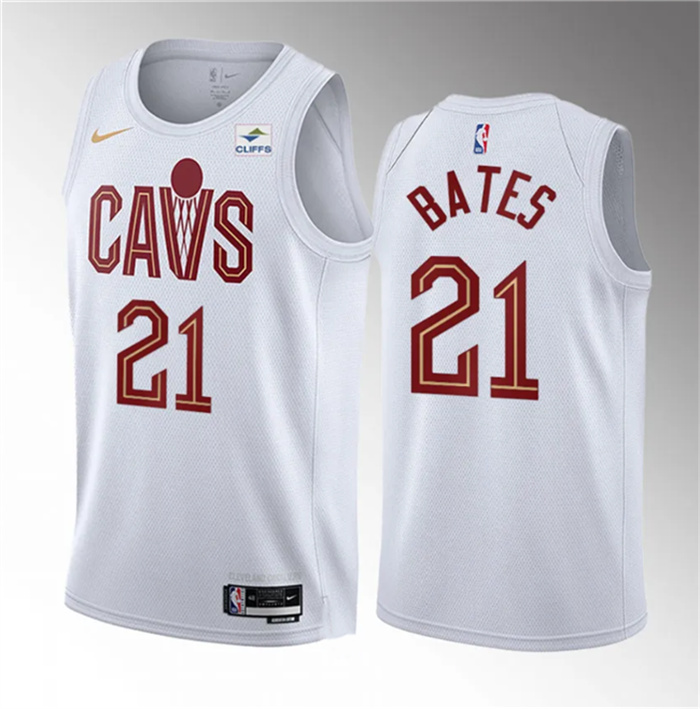 Personalized Men’s Cleveland Cavaliers #21 Emoni Bates White 2023 Draft Association Edition Stitched Jersey