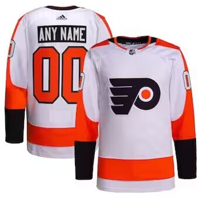 Personalized Men’s Philadelphia Flyers White Away Authentic Pro Jersey