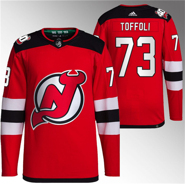 Personalized Men’s New Jersey Devils #73 Tyler Toffoli Red Stitched Jersey