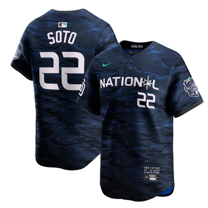 Personalized Men’s San Diego Padres #22 Juan Soto Royal 2023 All-Star Cool Base Stitched Baseball Jersey