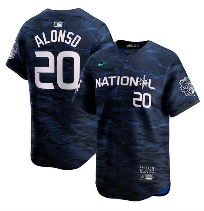 Personalized Men’s New York Mets #20 Pete Alonso Royal 2023 All-Star Cool Base Stitched Baseball Jersey
