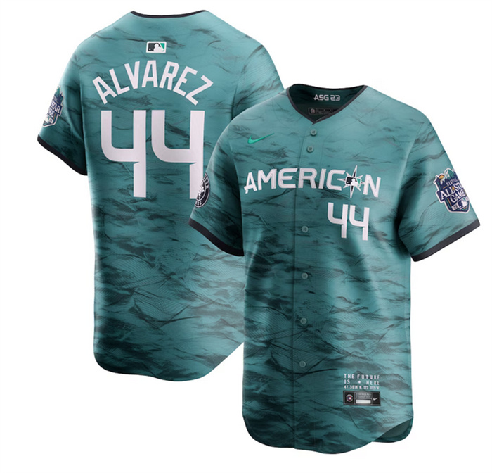 Personalized Men’s Houston Astros #44 Yordan Alvarez Teal 2023 All-Star Cool Base Stitched Baseball Jersey