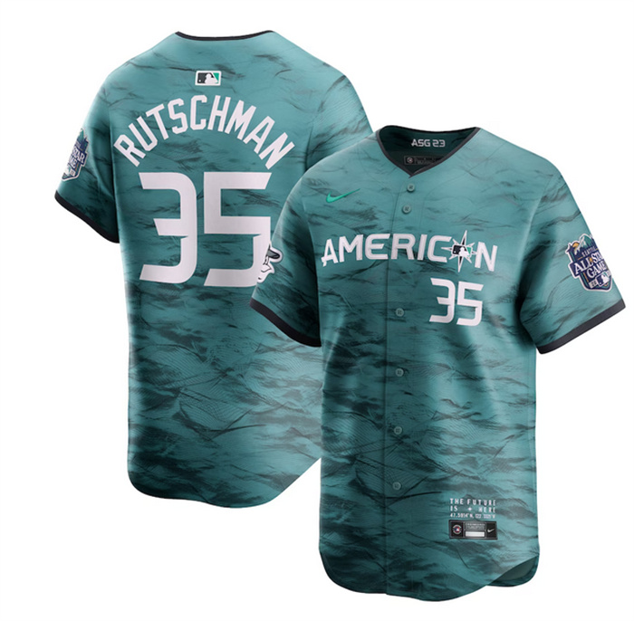 Personalized Men’s Baltimore Orioles #35 Adley Rutschman Teal 2023 All-Star Cool Base Stitched Baseball Jersey