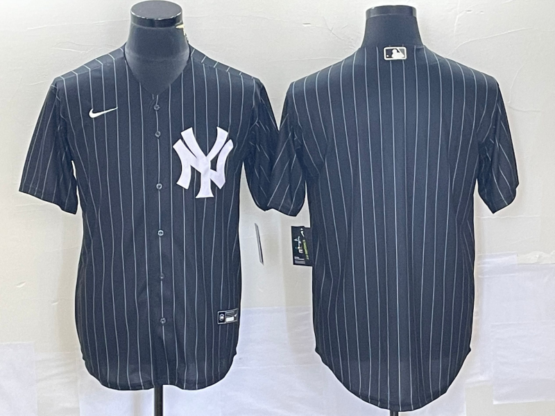 Personalized Men’s New York Yankees Blank Black Cool Base Stitched Baseball Jersey