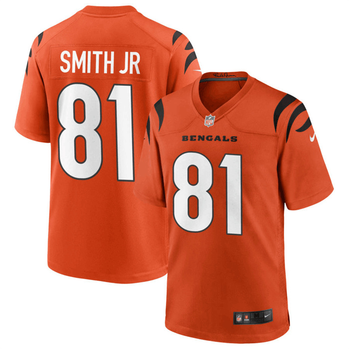 Personalized Men’s Cincinnati Bengals #81 Irv Smith Jr. Orange Jersey