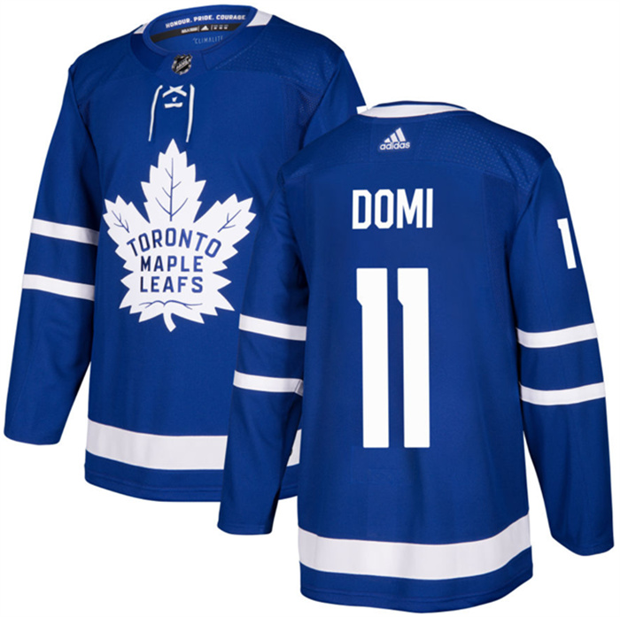 Personalized Men’s Toronto Maple Leafs #11 Max Domi Blue Stitched Jersey