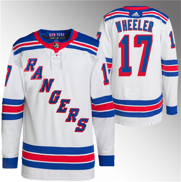 Personalized Men’s New York Rangers #17 Blake Wheeler White Stitched Jersey