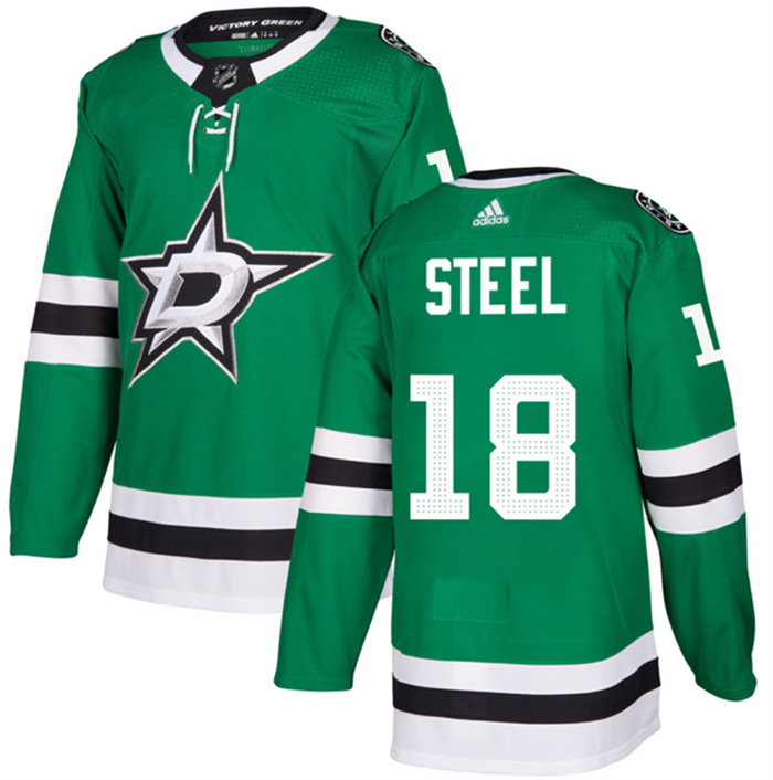 Personalized Men’s Dallas Stars #18 Sam Steel Green Stitched Jersey