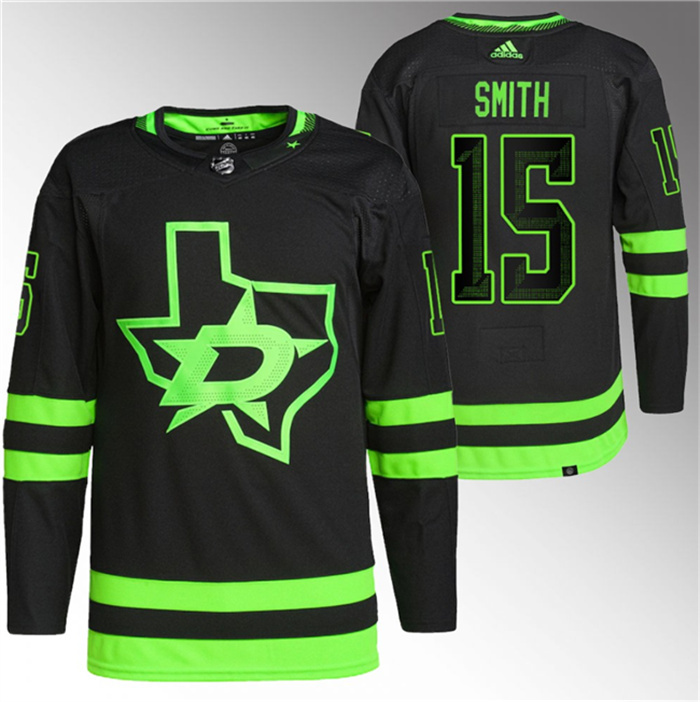 Personalized Men’s Dallas Stars #15 Craig Smith Black Stitched Jersey