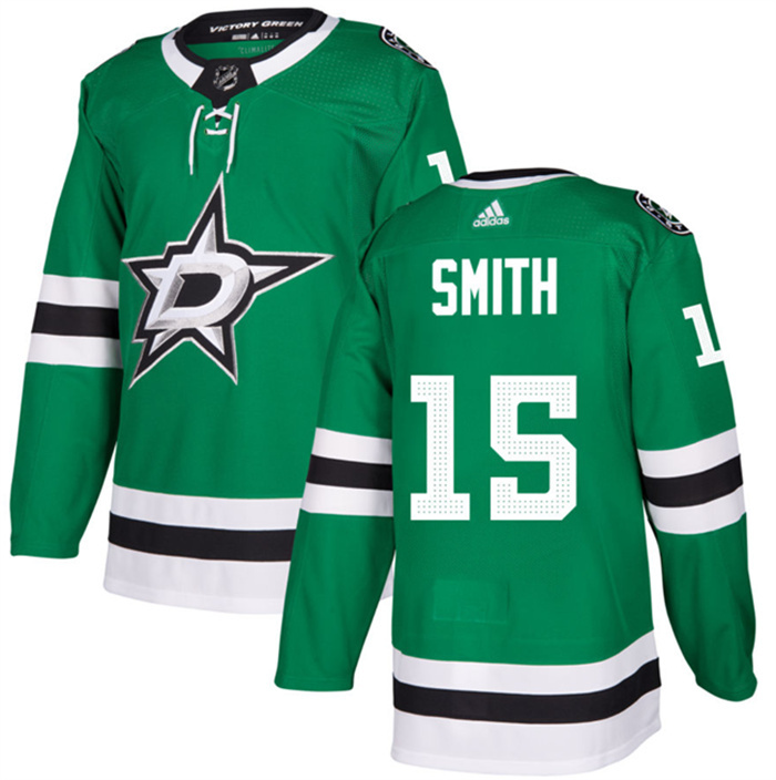 Personalized Men’s Dallas Stars #15 Craig Smith Green Stitched Jersey