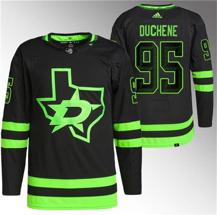 Personalized Men’s Dallas Stars #95 Matt Duchene Black Stitched Jersey