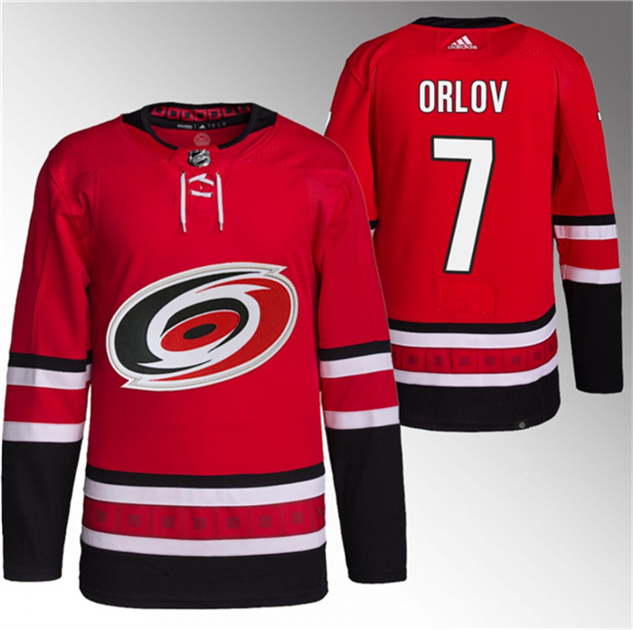 Personalized Men’s Carolina Hurricanes #7 Dmitry Orlov Red Stitched Jersey