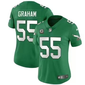 Personalized Women’s Philadelphia Eagles #55 Brandon Graham Green Untouchable Limited Stitched jerseys