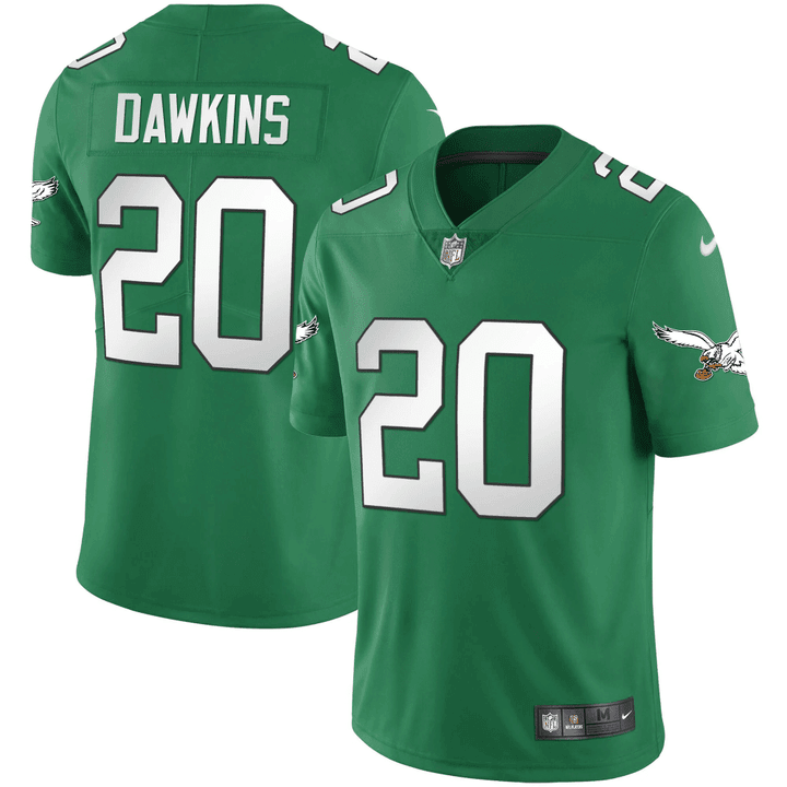 Personalized Men’s Philadelphia Eagles #20 Brian Dawkins Green Untouchable Limited Stitched Jersey