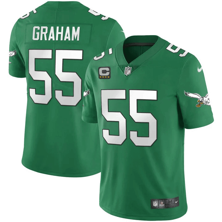 Personalized Men’s Philadelphia Eagles #55 Brandon Graham Green Untouchable Limited Stitched jerseys