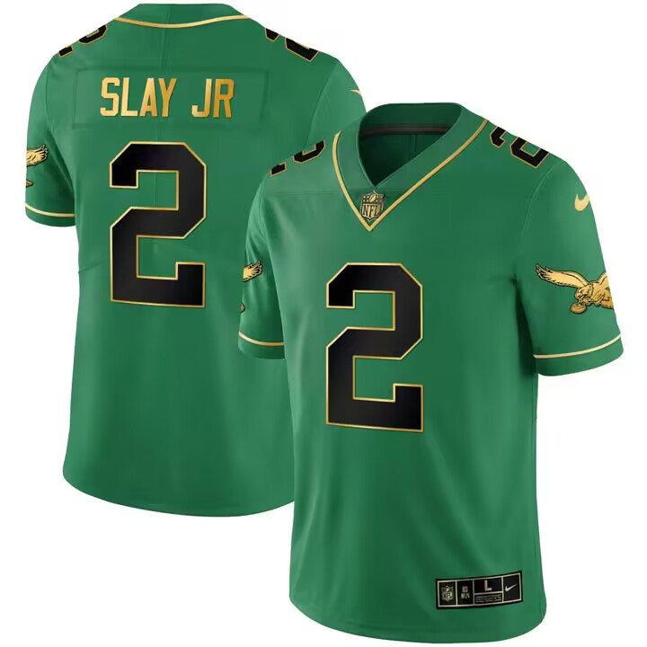 Personalized Men’s Philadelphia Eagles #2 Darius Slay JR Green black Untouchable Limited Stitched Jersey