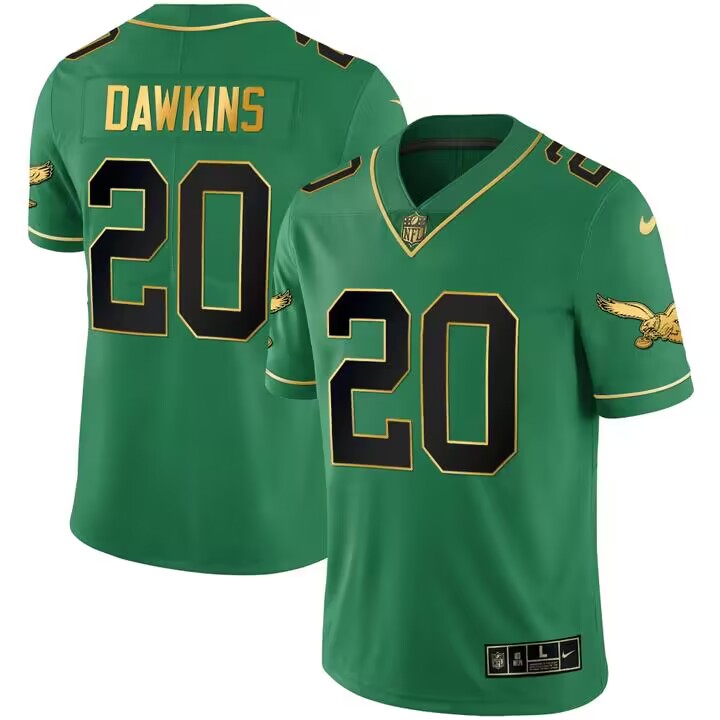 Personalized Men’s Philadelphia Eagles #20 Brian Dawkins Green Black Untouchable Limited Stitched Jersey
