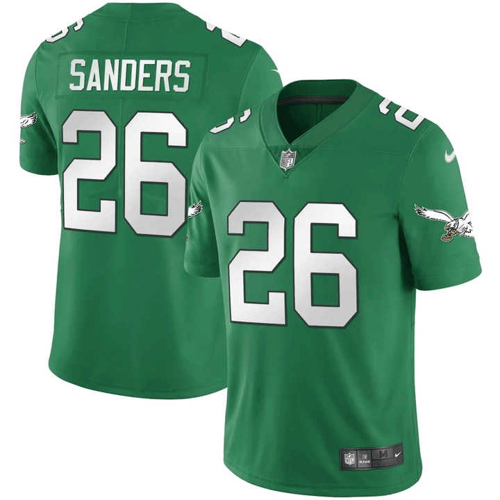 Personalized Men’s Philadelphia Eagles #26 Miles Sanders Green Untouchable Limited Stitched Football Jersey