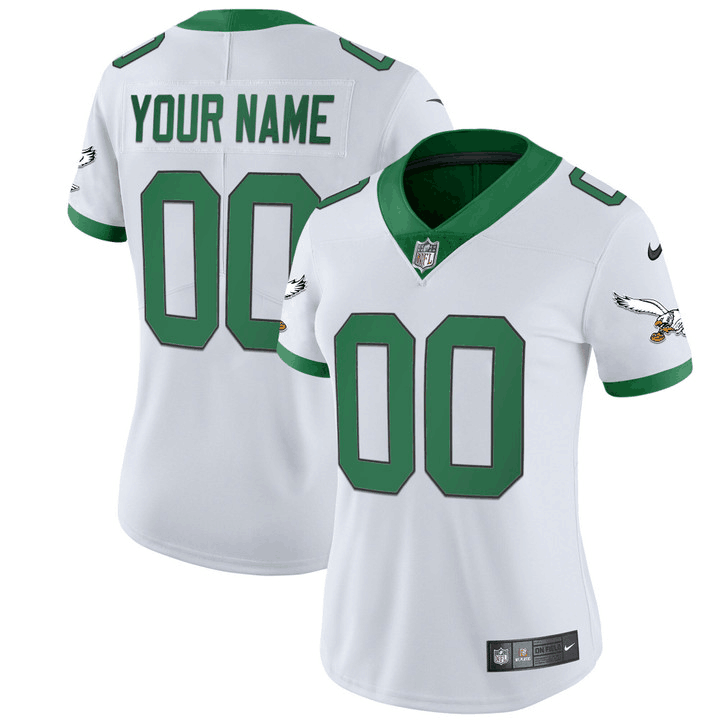 Personalized Customized Women’s Philadelphia Eagles Untouchable Limited white Jersey