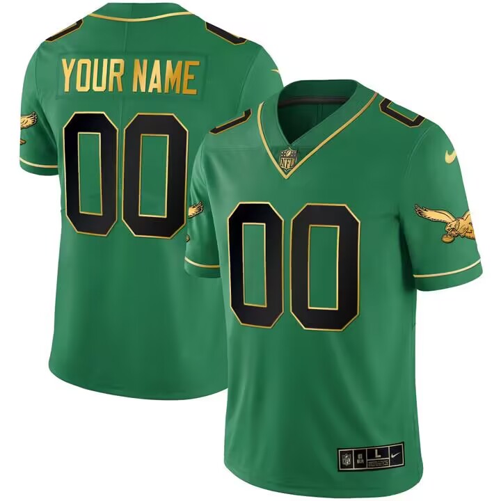 Personalized Customized Men’s Philadelphia Eagles Untouchable Limited Grenn Jersey