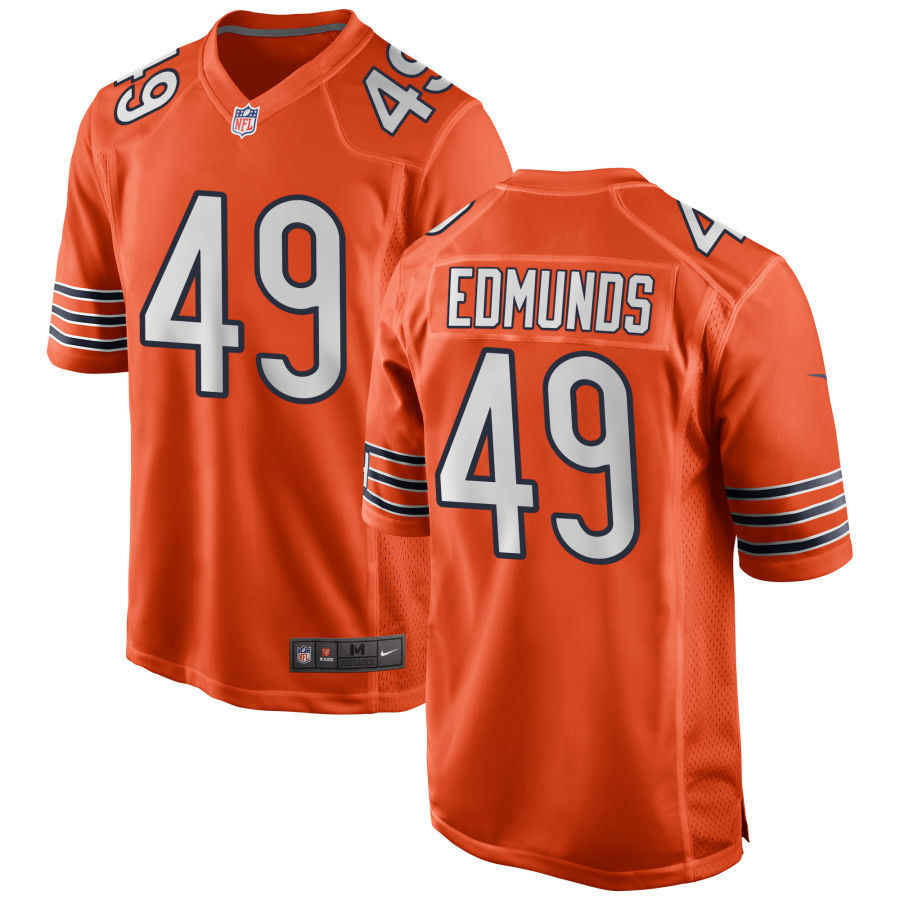 Personalized Men’s Chicago Bears #49 Tremaine Edmunds Orange untouchable Limited Stitched Jersey