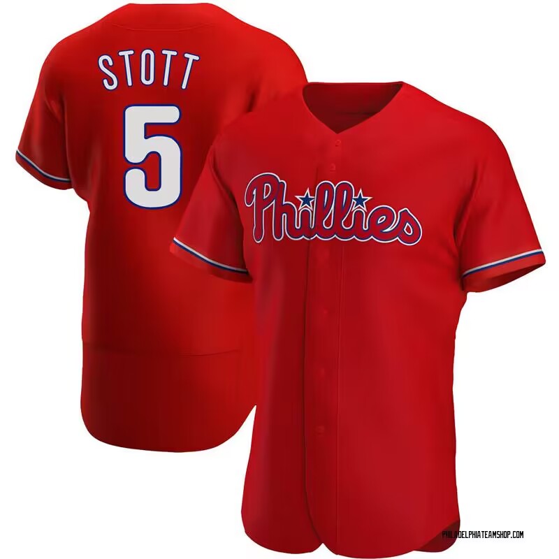 Personalized Men’s Philadelphia Phillies #5 Bryson Stott Red Flexbase Stitched Jersey