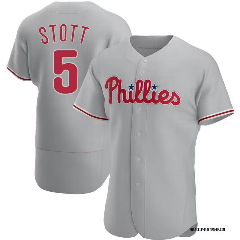 Personalized Men’s Philadelphia Phillies #5 Bryson Stott Gray Flexbase Stitched Jersey