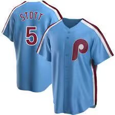 Personalized Men’s Philadelphia Phillies #5 Bryson Stott Blue Cool Base Stitched Jersey