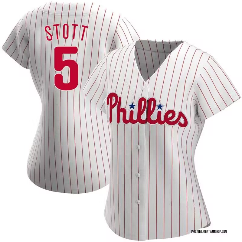 Personalized Women Philadelphia Phillies #5 Bryson Stott White Stitched Jersey