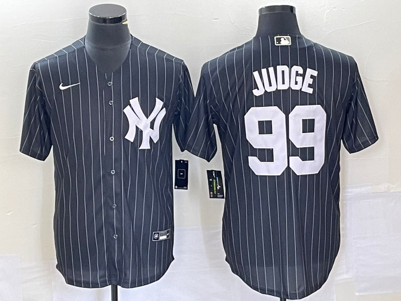 Personalized Men’s New York Yankees #99 Aaron Judge Black Cool Base Stitched Baseball Jersey