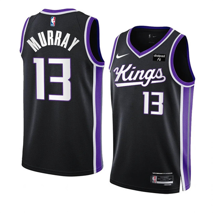 Personalized Men’s Sacramento Kings #13 Keegan Murray Black 2023 24 Icon Edition Swingman Stitched Basketball Jersey