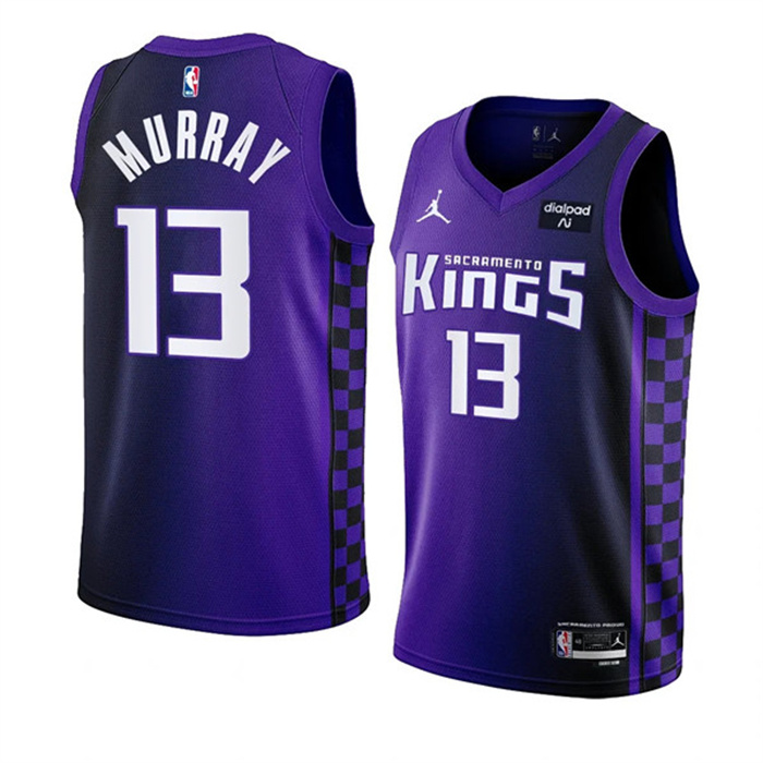 Personalized Men’s Sacramento Kings #13 Keegan Murray Purple 2023 24 Statement Edition Swingman Stitched Basketball Jersey