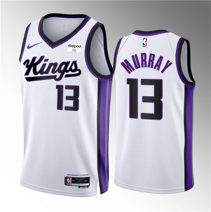 Personalized Men’s Sacramento Kings #13 Keegan Murray White 2023 24 Association Edition Swingman Stitched Basketball Jersey