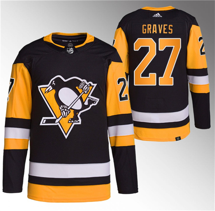 Personalized Men’s Pittsburgh Penguins #27 Ryan Graves Black Stitched Jersey
