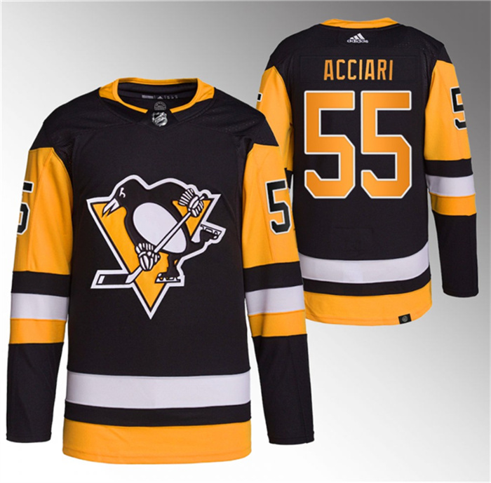 Personalized Men’s Pittsburgh Penguins #55 Noel Acciari Black Stitched Jersey